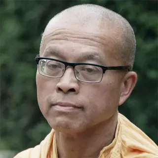 😐 100c7447 hombre, gafas, calvo, persona, monje telegram sticker