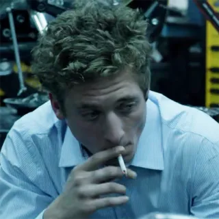 🚬 b0736785 fumar, cigarrillo, hombre, retrato telegram sticker