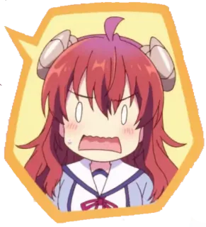 😨 2618e2a3 Anime, Kreskówka, Demon, Zły, Śmieszne, Naklejka telegram sticker
