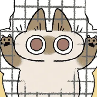 😨 9837899c kucing, hewan, imut, stiker, kartun telegram sticker