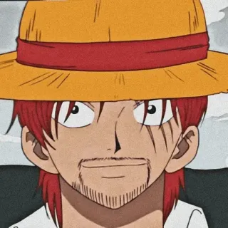 🍁 27298f8b Shanks One Piece Shanks, One Piece, Anime, Red Hair, Pirate telegram sticker