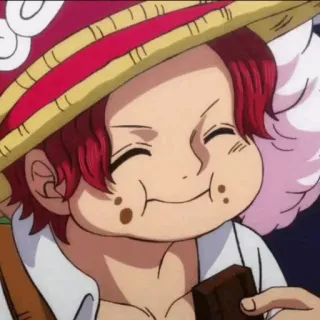 🍁 59355ed6 Shanks One Piece anime, one piece, shanks, cartoon telegram sticker