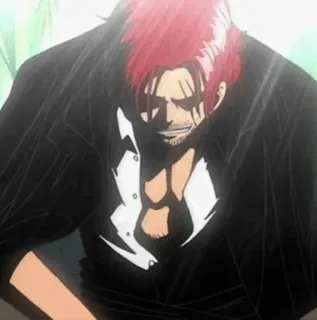 🍁 6941a63a Shanks One Piece anime, one piece, shanks, red hair, manga telegram sticker