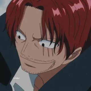 🍁 bb69cc35 Shanks One Piece anime, manga, pirate, red hair, character, one piece, shanks telegram sticker