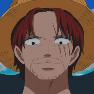 🍁 e6e14159 Shanks One Piece Shanks, One Piece, anime, pirate, straw hat telegram sticker
