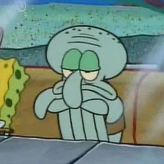 🧽 070eda76 Squidward Tentacles SpongeBob SquarePants kartun, Squidward, Spongebob, karakter, animasi telegram sticker