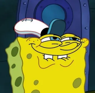 SpongeBob @BLUESPRIDE telegram stickers