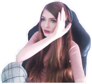 🖕 82997765 femme, personne, autocollant, casque whatsapp sticker