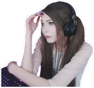 🤦‍♀ b3d1a5ac femme, casque, fille, clavier, écouteurs whatsapp sticker