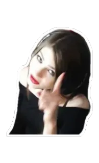 🙄 bb91fd84 femme, fille, portrait, selfie, geste, pouce levé whatsapp sticker