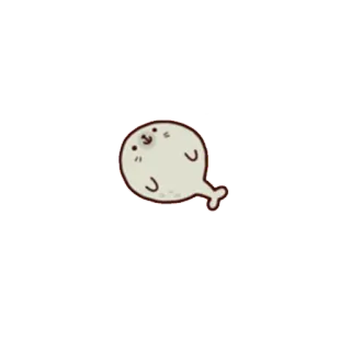 😊 0bb1e7ae foca, animale, carino, cartone animato telegram sticker