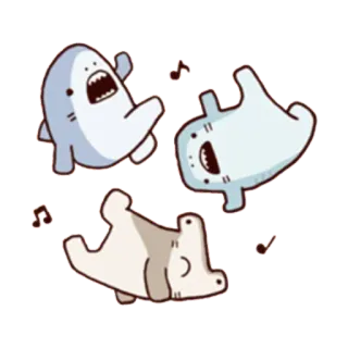 🎤 2aa7fbff Cartone animato, Carino, Fantasmi, Musica, Ballando telegram sticker