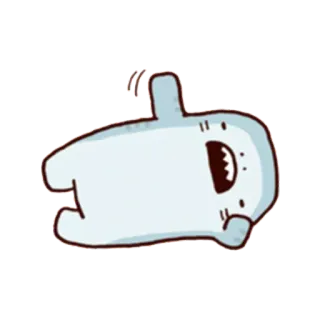 😪 9812f204 Cartone animato, Carino, Animale, Blob, Stravagante telegram sticker