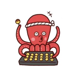 🐙 e4d57840 polpo, takoyaki, cibo, cucina, giapponese, chef telegram sticker