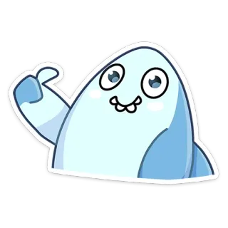 👍 0eb2952c Kartun, Lucu, Monster, Ramah, Animasi telegram sticker