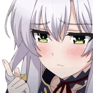 😌 8b63f9c6 Anime, Manga, Dziewczyna, Słodkie, Postać, Naklejka whatsapp sticker