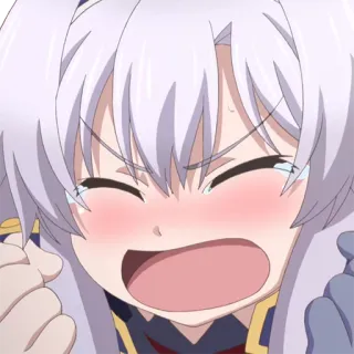 🤣 d9696353 anime, płacz, dziewczyna, smutny, emocjonalny whatsapp sticker