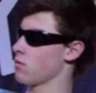 😒 93d8df3d occhiali da sole, ritratto, persona, faccia, shawn mendes, celebrità whatsapp sticker