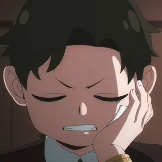 🍪 2248a675 Damian Desmond Spy × Family 애니메이션, 소년, 만화, 표정, 다미안 데스몬드, 스파이 패밀리, 피곤한, 짜증난 telegram sticker