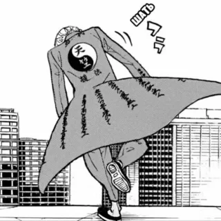 🌟 15376282 ШАТЬ Mantel, Manga, Charakter, Yin Yang, Japanisch, Rücken, Person, Stadt telegram sticker