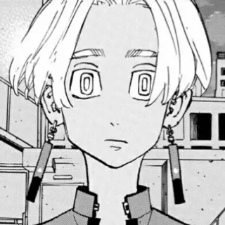 🌟 2a9e26d9 Anime, Manga, Charakter, Porträt, Schwarzweiß, Ohrringe telegram sticker