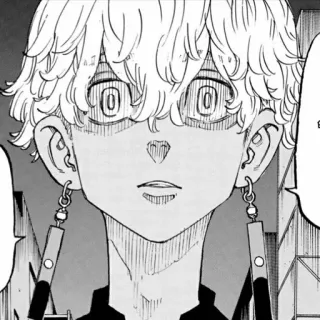 🌟 71c908dd Anime, Manga, Charakter, Porträt, Ohrringe, Monochrom telegram sticker