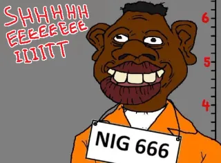 💩 485ab35f SHHHHHHEEEEEEEIIIIITT offensant, prison, détenu, juron, caricature telegram sticker