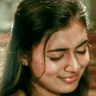 😇 040deb87 wanita, potret, wajah, senyum, anting whatsapp sticker