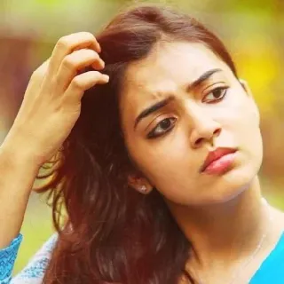 😐 992ca060 wanita, berpikir, pertanyaan, ragu, bingung, potret whatsapp sticker