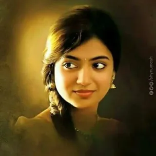 🙄 bd5a0f03 Shynumash potret, wanita, india, kecantikan, gadis, tradisional whatsapp sticker