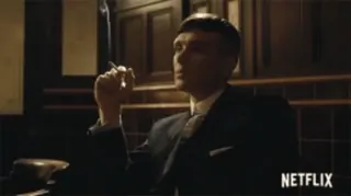 ❤️ 331aa9d8 Tommy Shelby Peaky Blinders smoking, man, netflix, series, suit telegram sticker