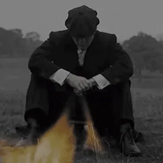 😞 c878c89d Thomas Shelby Peaky Blinders gangster, crime, drama, peaky blinders, bbc telegram sticker