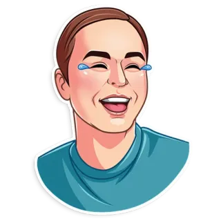 😂 dc9cfe05 Person, Mann, Gesicht, Lachen, Weinen, Emoji, Sticker whatsapp sticker