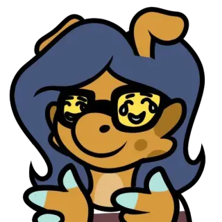 😎 4b0ef5fd 만화, 캐릭터, 이모티콘, 표정, 디지털 아트, 스티커 telegram sticker