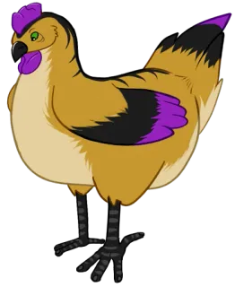 🐔 ff0ae8e5 鸡, 动物, 家禽, 鸟 telegram sticker