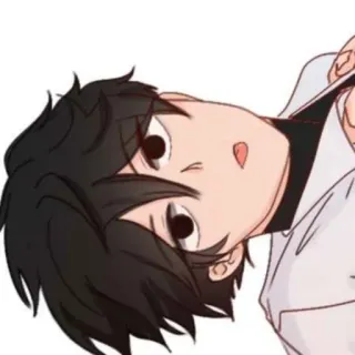 💥 15c5e2df 卡通, 动漫, 男孩, 学生, 插图 telegram sticker