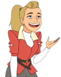 🤤 26488325 Adora She-Ra and the Princesses of Power Kreskówka, Animowany, Postać, She-Ra, Adora telegram sticker