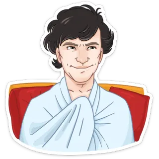 😄 94037388 Sherlock Holmes sherlock, holmes, détective, personnage, autocollant telegram sticker