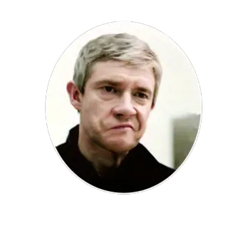 😮 dda90886 Martin Freeman person, actor, Martin Freeman, portrait telegram sticker