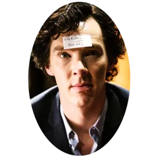😲 f48ab533 Sherlock Holmes SHERLOCK HOLMES Sherlock Holmes, detective, Benedict Cumberbatch, character, TV show telegram sticker