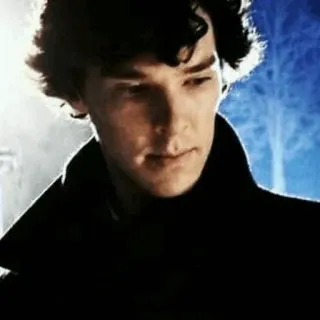 🔎 edee53a8 Sherlock Holmes Sherlock, Benedict Cumberbatch, detective, actor, retrato telegram sticker