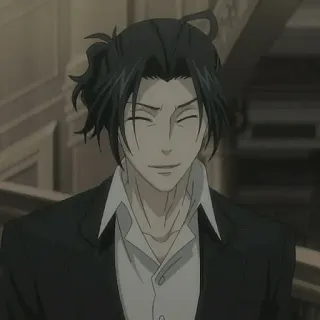 💀 2fcd791e William James Moriarty Moriarty the Patriot Anime, Moriarty the Patriot, William James Moriarty, Karakter, Tersenyum, Manga telegram sticker