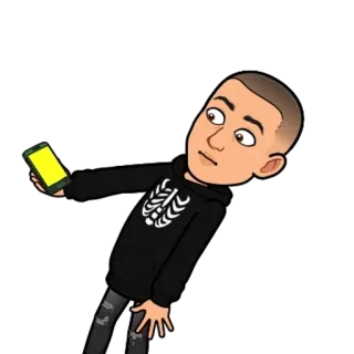 🌟 1902780d bitmoji, selfie, cartoon, avatar, skeleton telegram sticker
