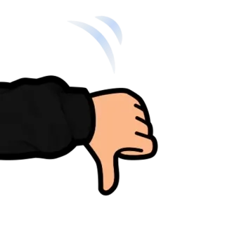 🌟 5dac905d thumbs down, dislike, negative, hand gesture, disapproval, bad, downvote telegram sticker