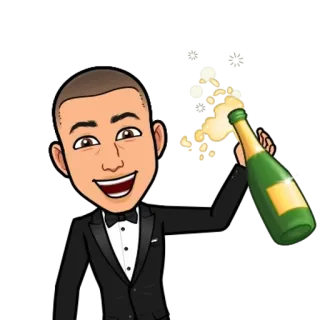 🌟 8d0f139f celebration, party, cheers, toast, champagne, formal, success telegram sticker