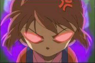 🤬 29656943 en colère, animé, fille, yeux rouges, irrité, contrarié whatsapp sticker