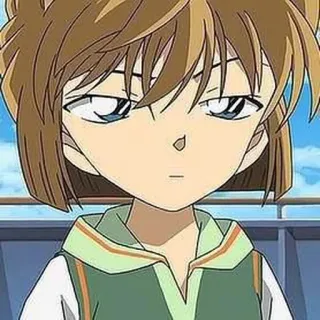 😒 5f7200b5 Detective Conan Anime, Manga, Detective, Chica, Dibujos animados, Lindo telegram sticker