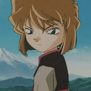 😤 c0724e6f Anime, Personaje, Dibujo animado, Serio, Montaña telegram sticker