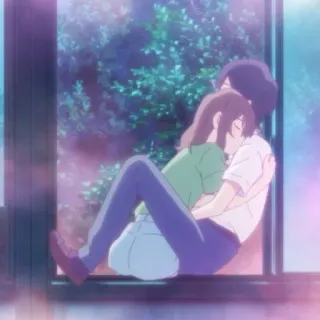 🎗 be9a7b0a Anime, Pareja, Abrazo, Romance, Lindo, Amor, Cariño telegram sticker