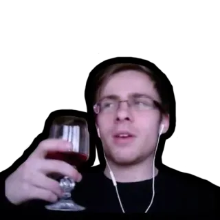 🍸 d05c57b5 person, wine, glass, drinking telegram sticker